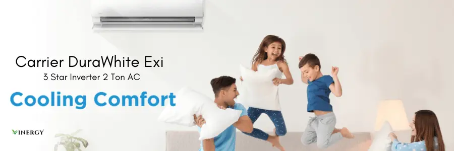 Carrier DURAWHITE Exi 3 Star Inverter 2 Ton AC